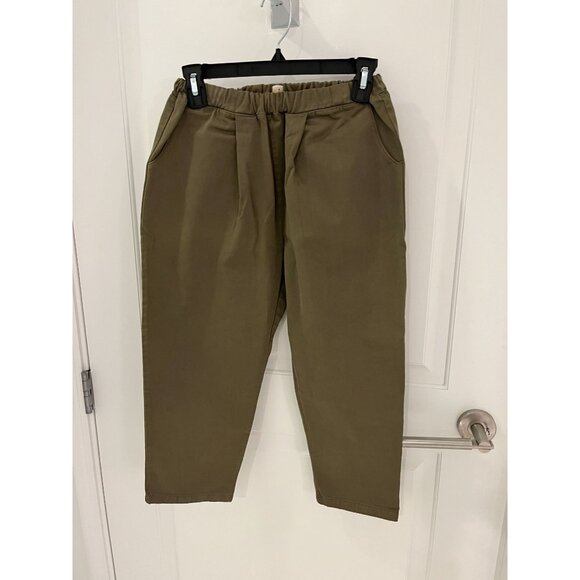 NWT The Simple Folk Kids The Twill Trouser in Olive 8/9 Years - Picture 3 of 9